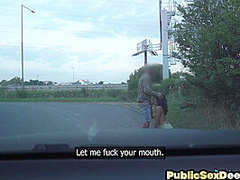 Real pickedup inked MILF got pussyfucked after cocksucking