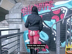 Real amateur tease flashes outdoor an invites to public fuck