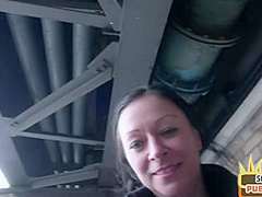 Real amateur tease flashes outdoor an invites to public fuck