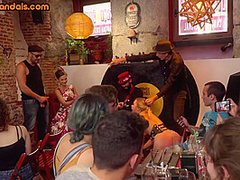 Spex submissive public paddled and throatfucked