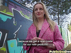 Euro babe POV suck and fuck after picking up on street