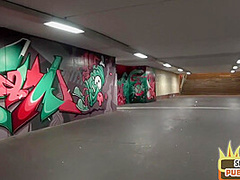 Real outdoor fucking piercednose geek