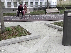 He Gives His Beautiful Brunette Girlfriend And Watches Her Getting Screwed By A Big Black Dick