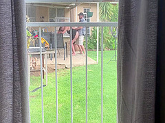 I Caught My Neighbours Fucking Outside In The Backyard 9 Min