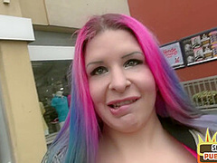 Outdoor tittysucking pulled amateur with big rack