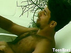 Brazilian Teen has sex with Big Dick on Apt Balcony