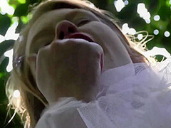 She Climbs On Tree And Fingers Her Pussy - NaughtyGirls