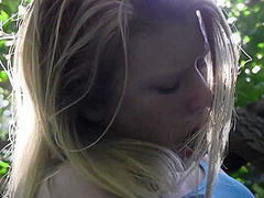 She Climbs On Tree And Fingers Her Pussy - NaughtyGirls