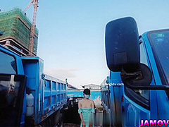 Asian Girl Posing with tied hand Outdoor