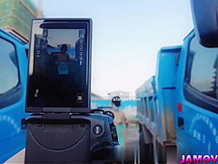 Asian Girl Posing with tied hand Outdoor