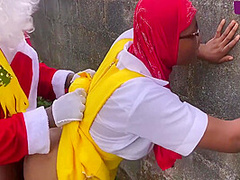 Santa Gave The Girl In Hijab Sweet And She Gave Him Pussy As Gift Also. Please Subscribe To Red 12 Min With Sweet Mary Ido And Big Cock Tunz