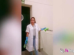 Slutty Cleaning Lady That Fucked Half College Wants To Try Her Luck At Porn!