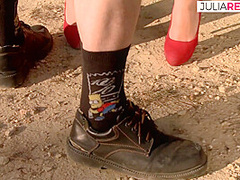 Blonde Milf Spreads Legs A S A Hue Cock Thrusts Her Holes Outdoors - JuliaReaves