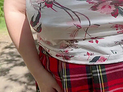 Pov: Public Walking Outdoors With My Horny Pervert Wife - Milky Mari