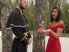 Fucking Wedding. .priest Bangs Bridesmaid Right Before The Wedding. 12 Min
