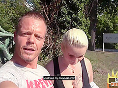 Amateur German mature first time fucked outdoor by sex date
