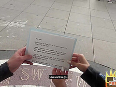 Outdoor public BJ German MILF gets fucked in hotel room