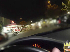 Outdoor public German lady POV pussyfucked by sex date