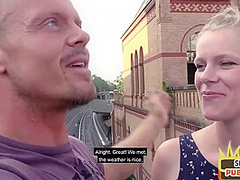 Outdoor public German amateur gets fucked by sex date