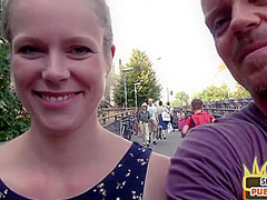 Outdoor public German amateur gets fucked by sex date