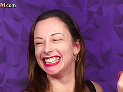 CFNM classy British babes give HJ orgy in front voyeur lady