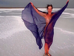 Erotic Dance On Salt Crust Of Salt Lake Elton