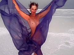 Erotic Dance On Salt Crust Of Salt Lake Elton