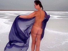 Erotic Dance On Salt Crust Of Salt Lake Elton