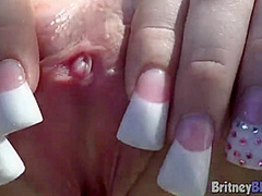 Britney Blue Fingering and Pussy Closeup