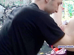 Outdoor meeting for fuck