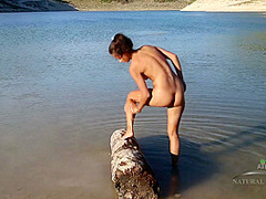 Shrima Plays Around Outside Fully Naked