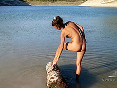 Shrima Plays Around Outside Fully Naked