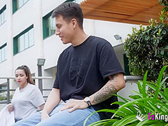 Chubby Spanish Babe Cleaning The Halls Of College Gets Picked Up To Fuck!