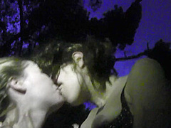 Clothed Young Lezzies Licking Each Other's Pussy Outdoors - NaughtyGirls