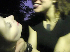 Clothed Young Lezzies Licking Each Other's Pussy Outdoors - NaughtyGirls