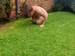 Well Trained Bitch Doing Tricks, Playing With A Stick As Well As Pissing With Her Leg Raised 6 Min