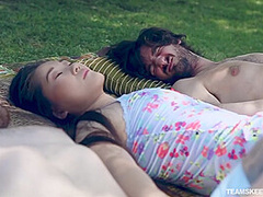 Beautiful Asian Babe Gets Fucked Threesome
