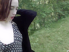 Passionately Fucking With A Friend In The Forest Where There Are Many Tourists 6 Min