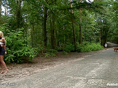 European Blond Bound In Shop Window
