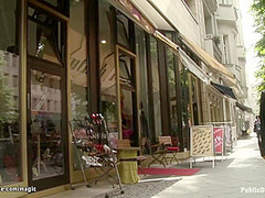 European Blond Bound In Shop Window