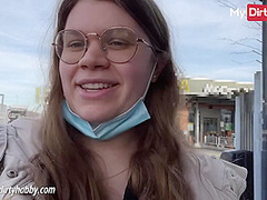 My Dirty Hobby - German amateur gets an orgasm in public