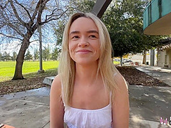 18+ - Bubble Butt Teen 18+ With Hairy Pussy Does Her First Ever Porn Casting With Khloe Kingsley And Real Teens