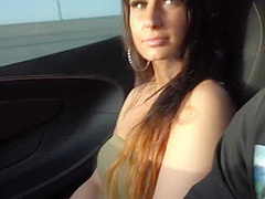 Alessia Luna And Teddy Tarantino In Bends Sexy Bitch Over His Mclaren & Cums On Her Ass