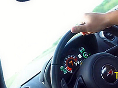 Alessia Luna And Teddy Tarantino In Bends Sexy Bitch Over His Mclaren & Cums On Her Ass