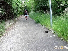 Chicks Squeezed The Bladder And Pee Themselves