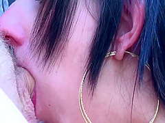 Fresh Horny Girl With Dark Hair Gets Fucked In The Ass