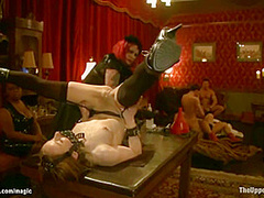 Slaves Anal Fucked And Cummed At Party 2
