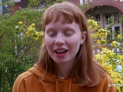 Sexy Redhead Masturbates While We Get To Watch