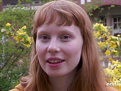 Sexy Redhead Masturbates While We Get To Watch