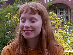 Sexy Redhead Masturbates While We Get To Watch